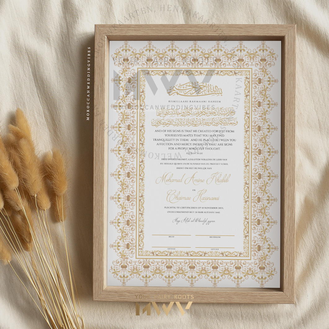 Nikkah Certificaat | Classique