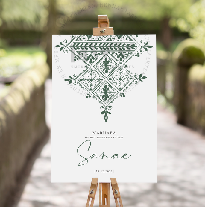 Welkomstbord Henna | Layali