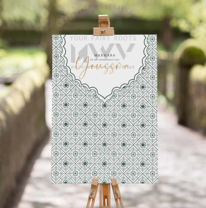 Welkomstbord Henna | Farah