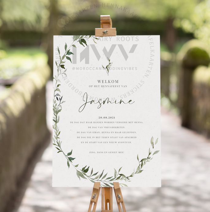 Welkomstbord Henna | Granes