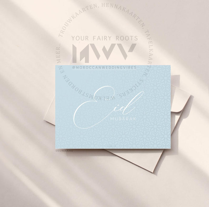 Eid Mubarak | Gift Card Pastel Blue