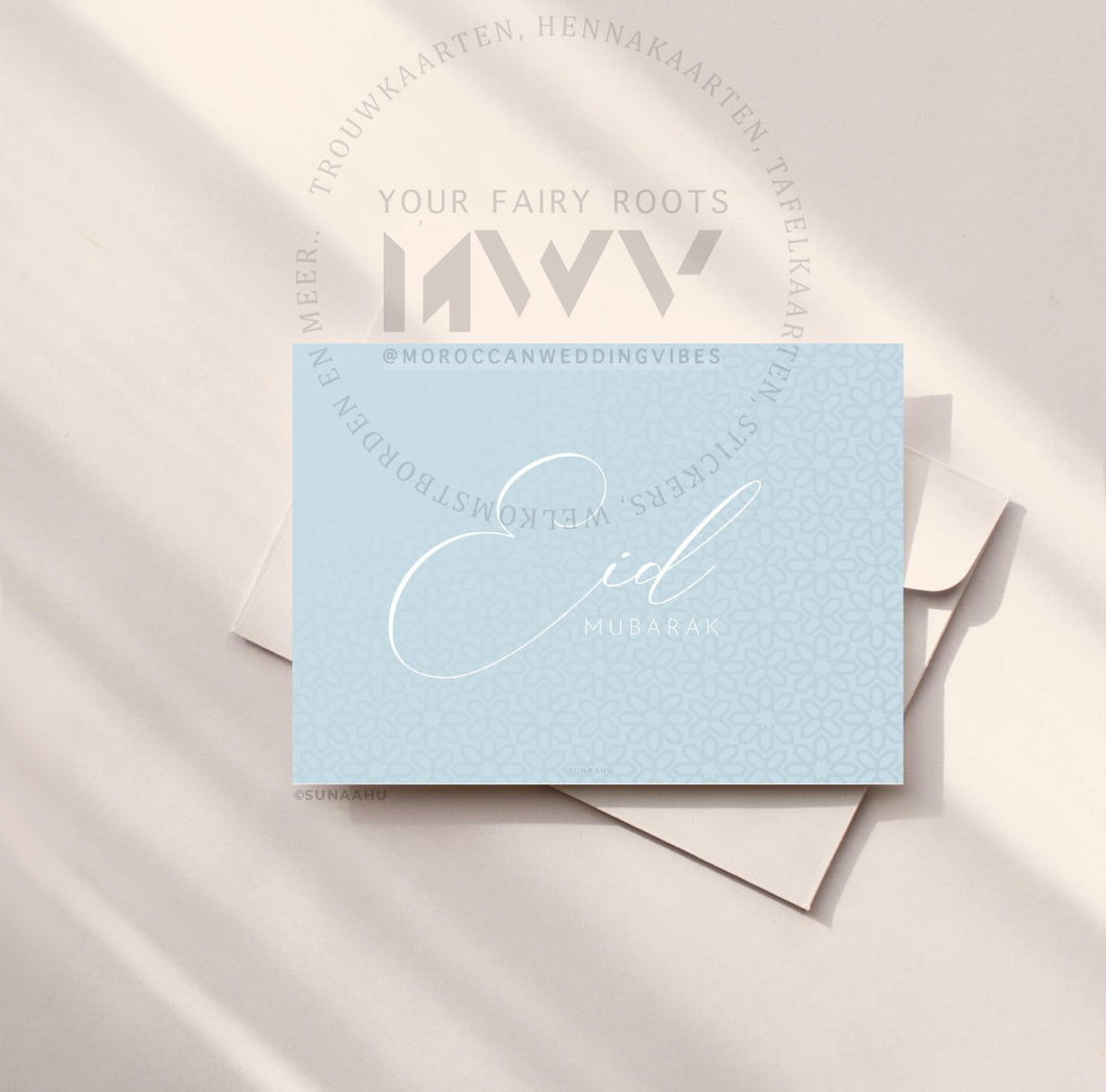 Eid Mubarak | Gift Card Pastel Blue