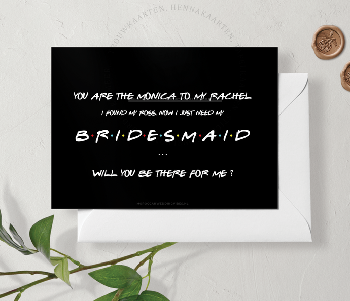 Bruidsmeisjeskaart | Friends Edition