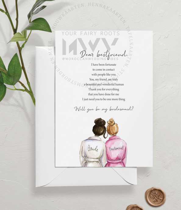 Bruidsmeisjeskaart | Bridal