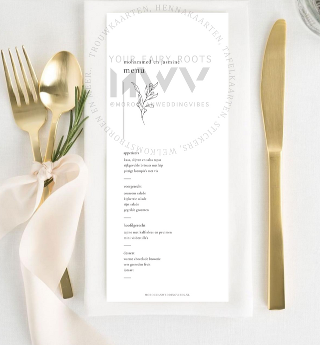 Tafelkaart | Minima White